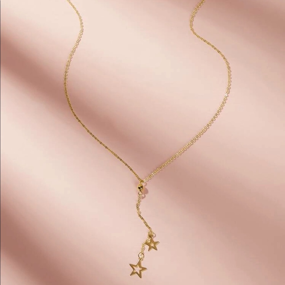 3/$30 Star Lariat Chain Necklace - Picture 3 of 5